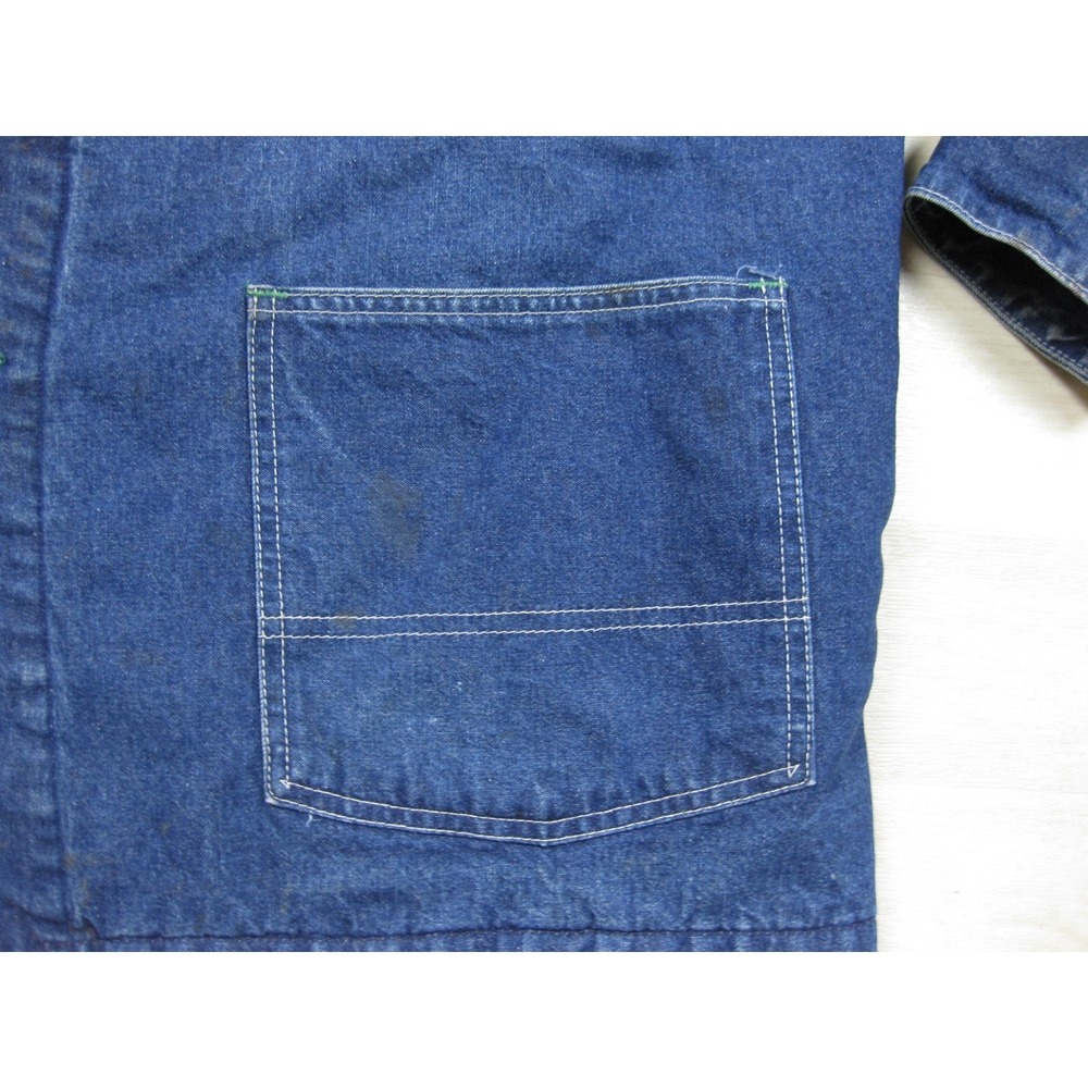 Vintage 80s Oshkosh Denim Chore Coat Men's (52) Barn … - Gem